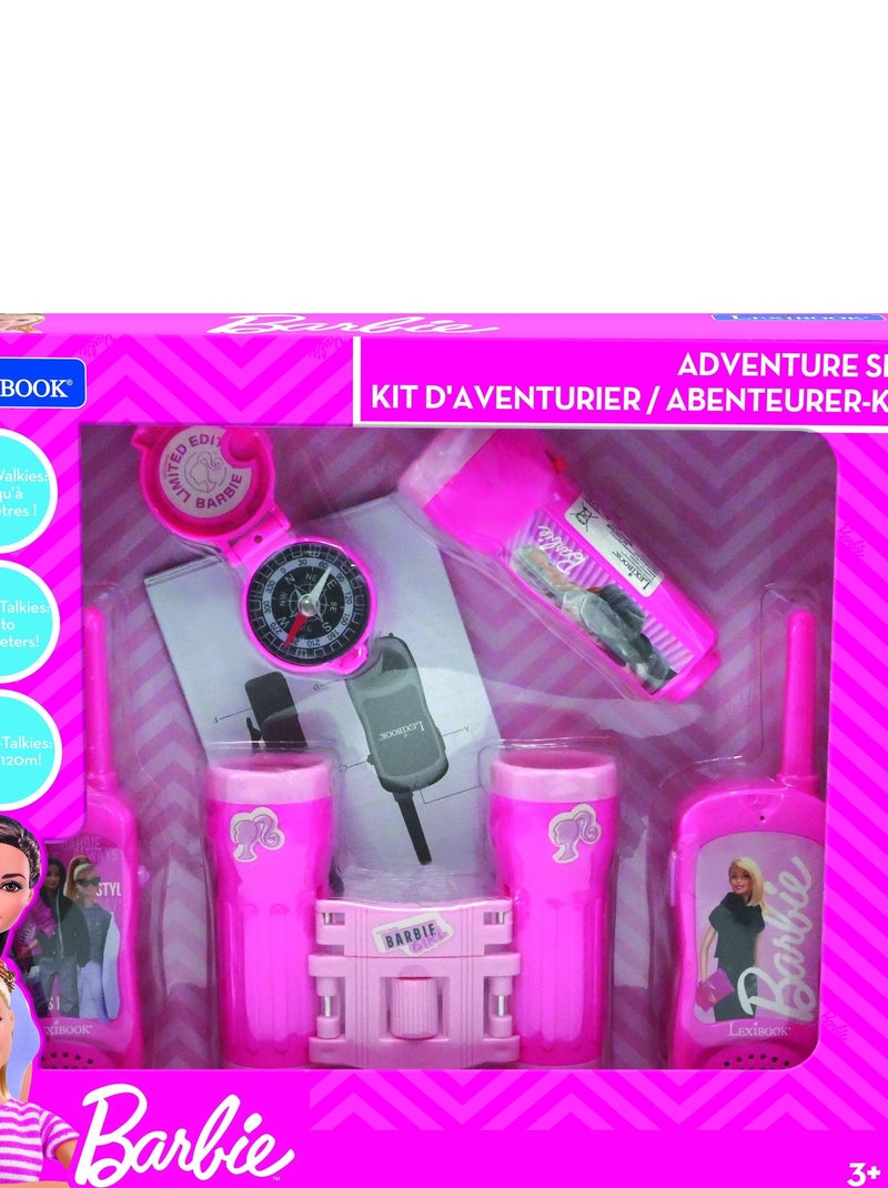 Conjunto barbie aventura com walkie talkies até 120 m, binóculos e bússola N/D - Kiabi