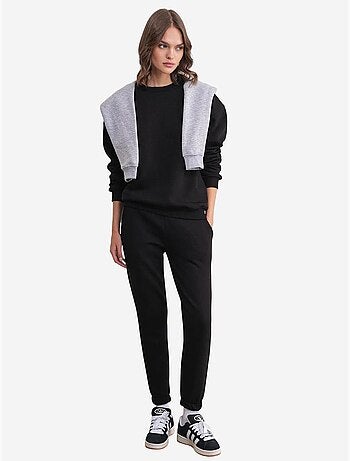 Conjunto básico de duas peças de sweatshirt e jogger mixray