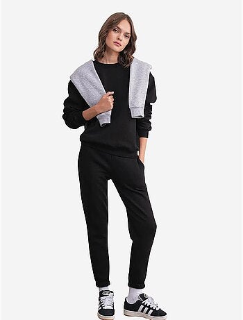 Conjunto básico de duas peças de sweatshirt e jogger mixray