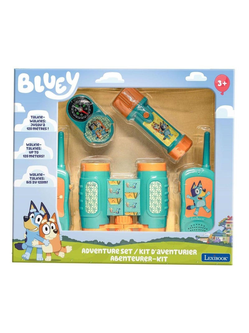 Conjunto bluey aventura com walkie talkies até 120 m, binóculos e bússola N/D - Kiabi