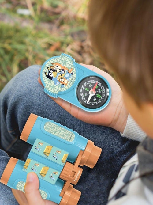 Conjunto bluey aventura com walkie talkies até 120 m, binóculos e bússola - Kiabi