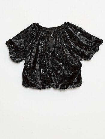 Conjunto blusa + calças flare fit em veludo