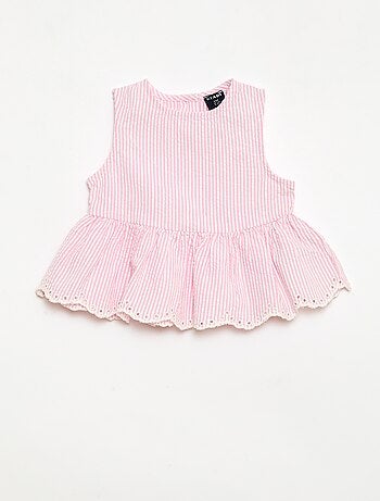 Conjunto blusa + calças Vichy - 2 peças