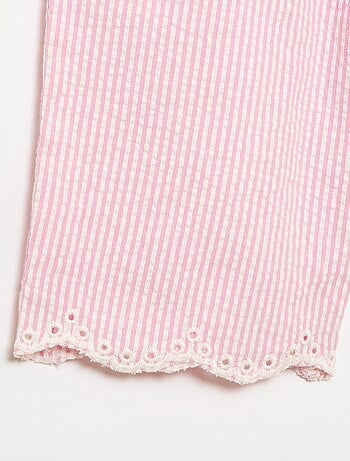 Conjunto blusa + calças Vichy - 2 peças