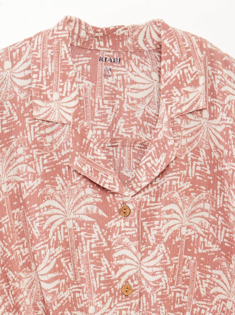 Conjunto blusa + calções - 2 peças ROSA - Kiabi