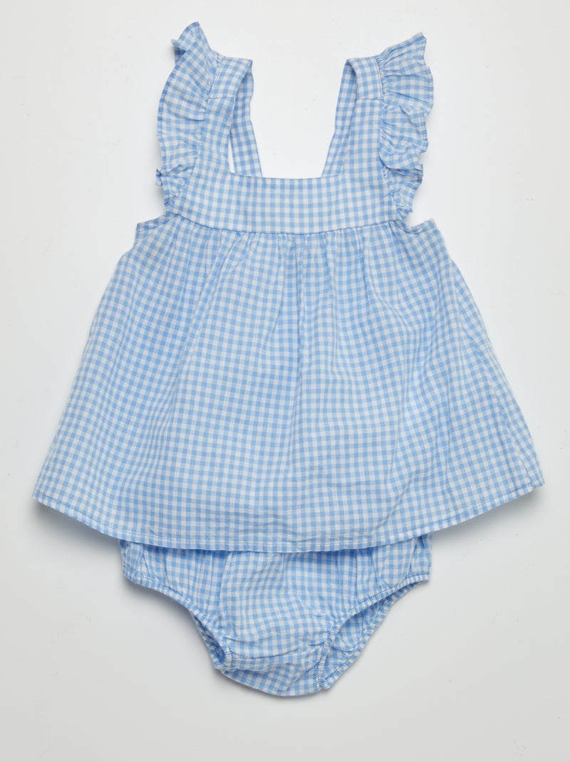 Conjunto blusa + cuecas - 2 peças AZUL - Kiabi