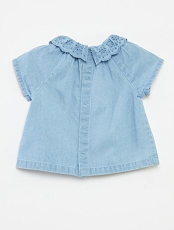 Conjunto blusa de manga curta + calções + chapéu - 3 peças