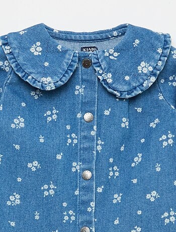 Conjunto blusa em ganga + legging - 2 peças