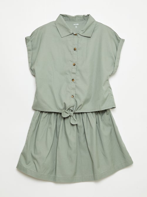 Conjunto blusa + saia - 2 peças - Kiabi