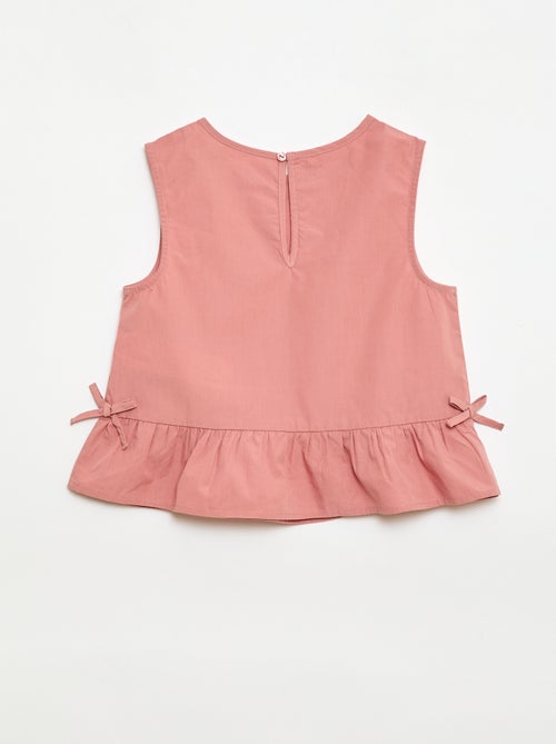 Conjunto blusa sem mangas + calças - 2 peças - Kiabi