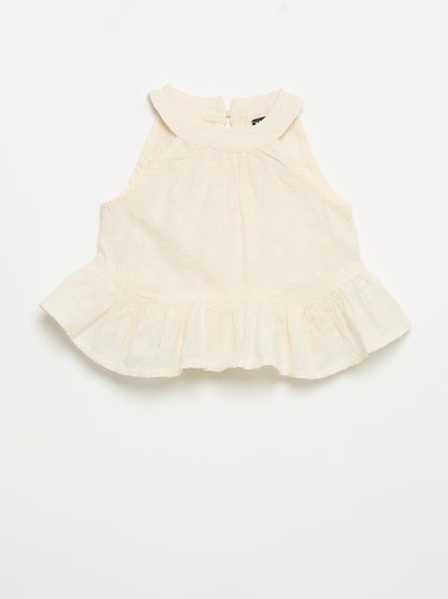 Conjunto blusa sem mangas + calções - Kiabi
