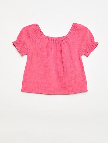 Conjunto blusa + short liso - 2 peças