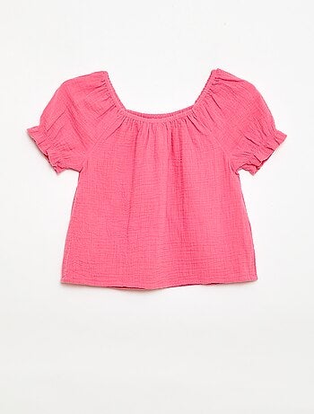 Conjunto blusa + short liso - 2 peças