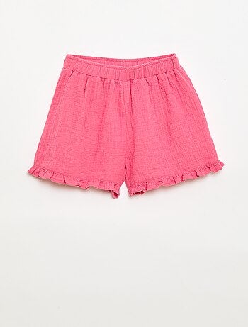 Conjunto blusa + short liso - 2 peças