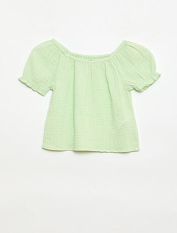 Conjunto blusa + short liso - 2 peças
