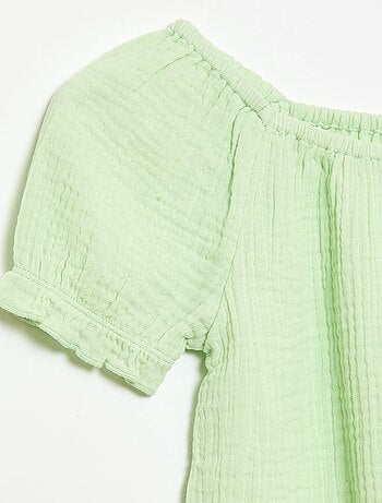 Conjunto blusa + short liso - 2 peças