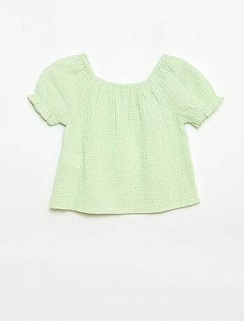 Conjunto blusa + short liso - 2 peças
