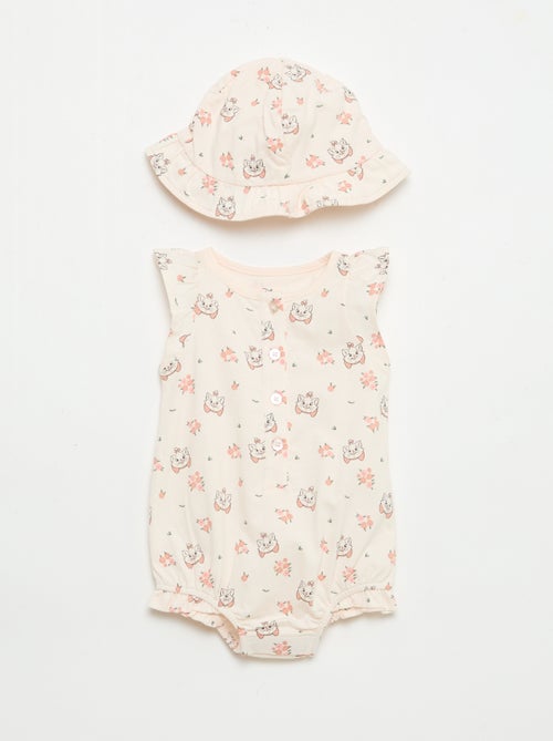 Conjunto body + chapéu 'Marie' 'Disney' - 2 peças - Kiabi