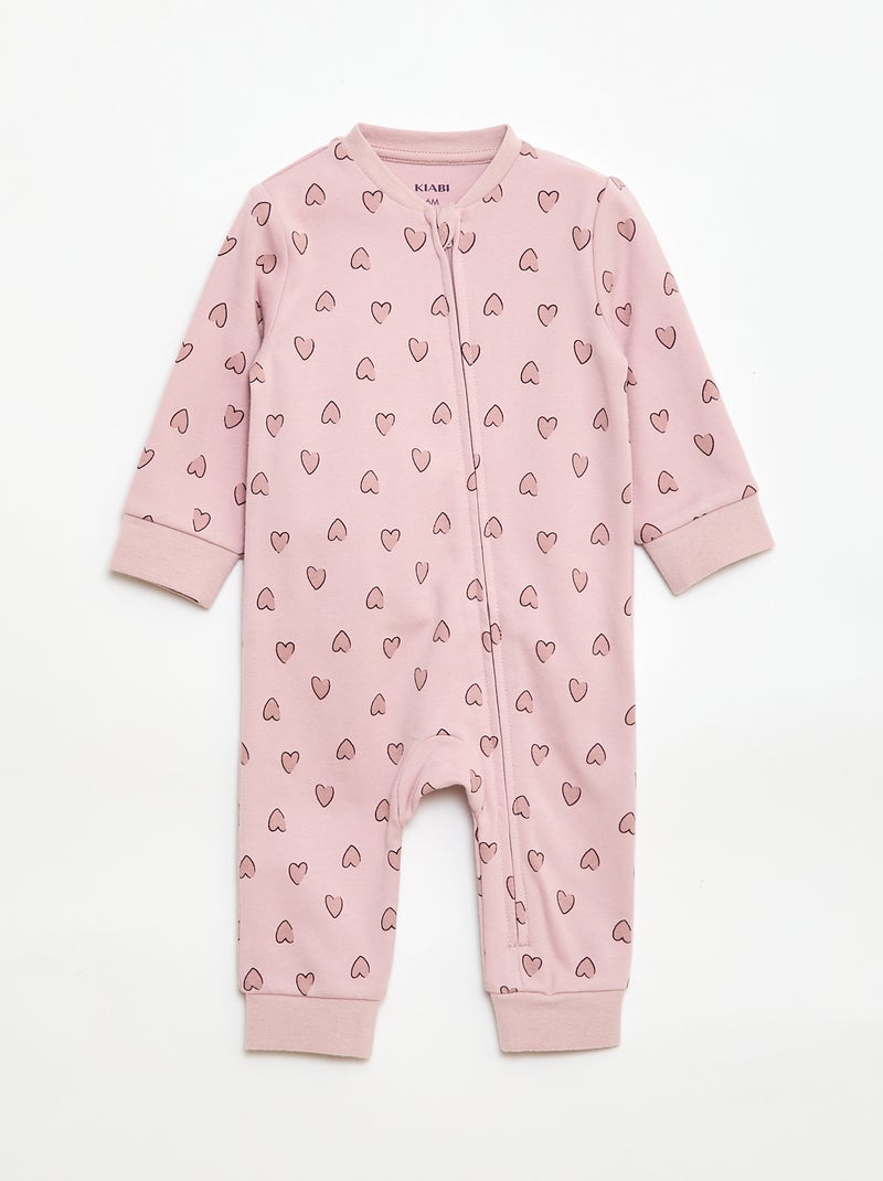 Conjunto body + colete acolchoado Rosa - Kiabi