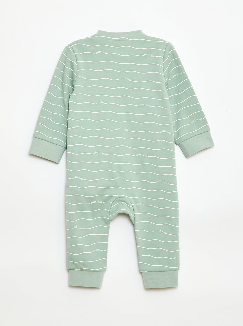 Conjunto body + colete acolchoado Verde - Kiabi