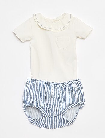 Conjunto body + cuecas - 2 peças