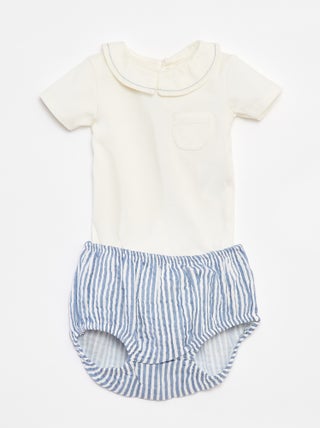 Conjunto body + cuecas  - 2 peças