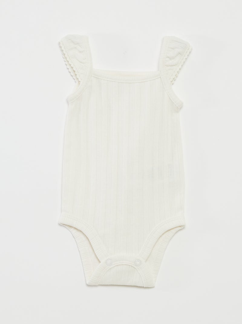 Conjunto body + cuecas  - 2 peças BRANCO - Kiabi