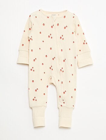 Conjunto body evolutivo + pijama em malha canelada