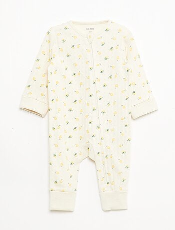 Conjunto body evolutivo + pijama em malha canelada