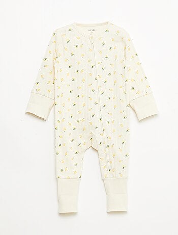 Conjunto body evolutivo + pijama em malha canelada