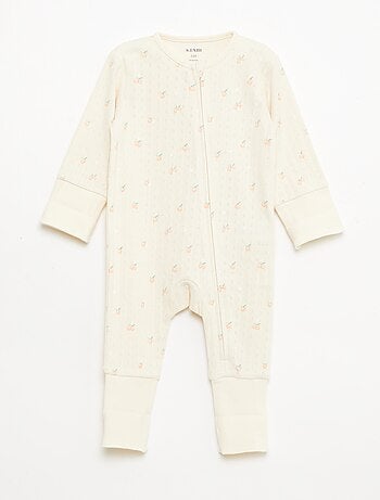 Conjunto body evolutivo + pijama em malha canelada