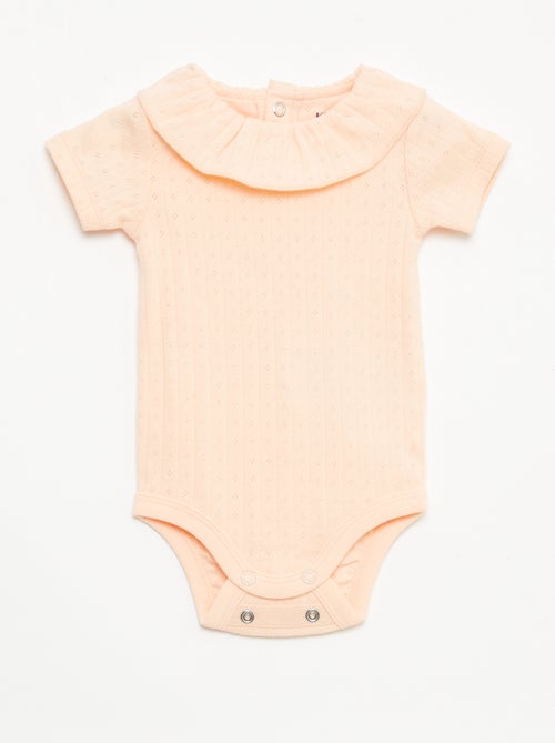 Conjunto body evolutivo + pijama em malha canelada - Kiabi