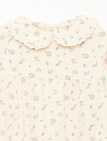 Conjunto body florido + collants