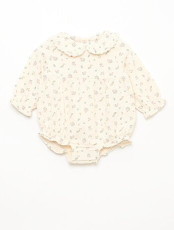 Conjunto body florido + collants