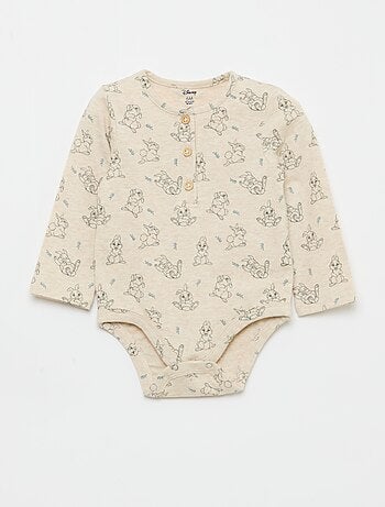 Conjunto body + jardineira de malha + gorro 'Disney' - 3 peças