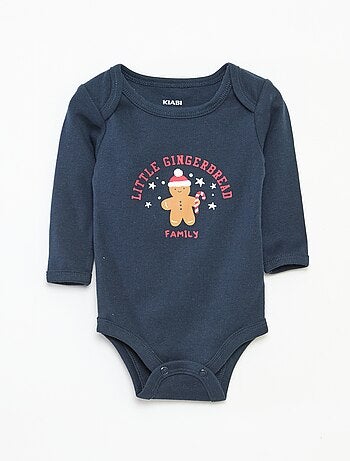 Conjunto body + leggings + gorro Natal em algodão