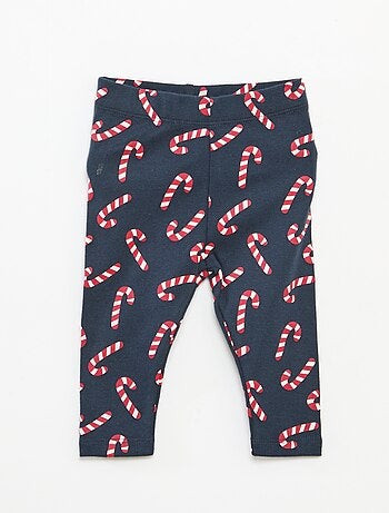 Conjunto body + leggings + gorro Natal em algodão