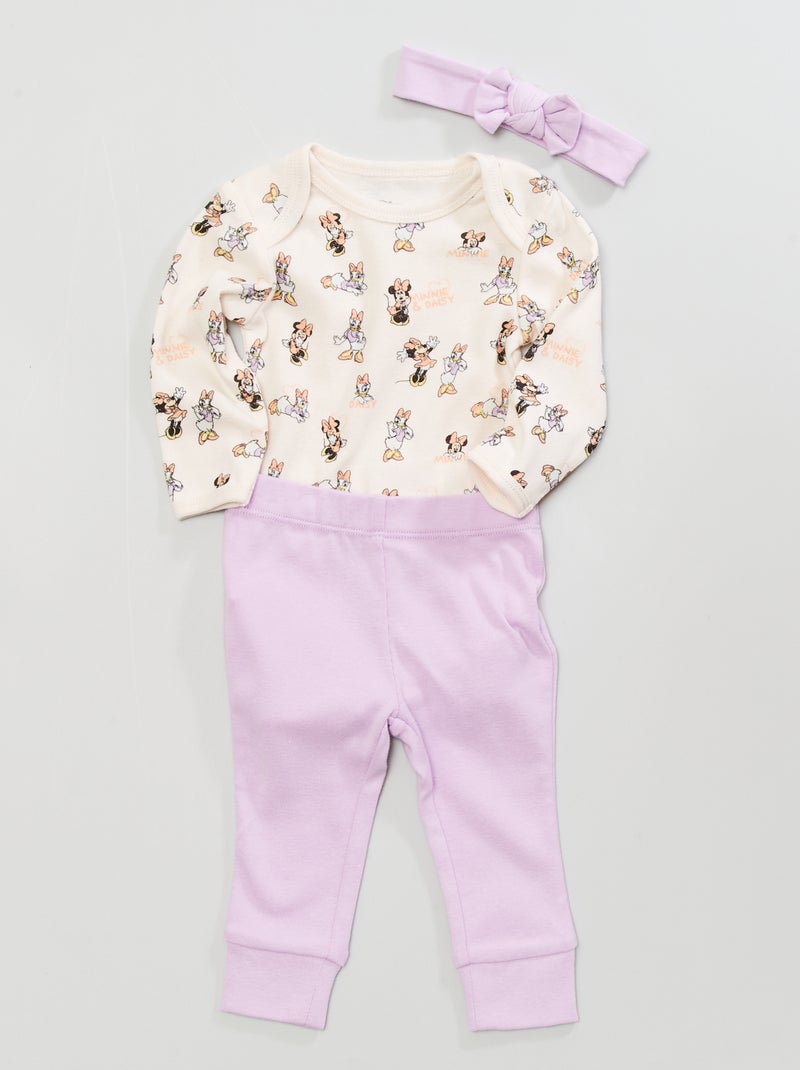 Conjunto body + leggings + bandolete  - 3 peças Minnie - Kiabi