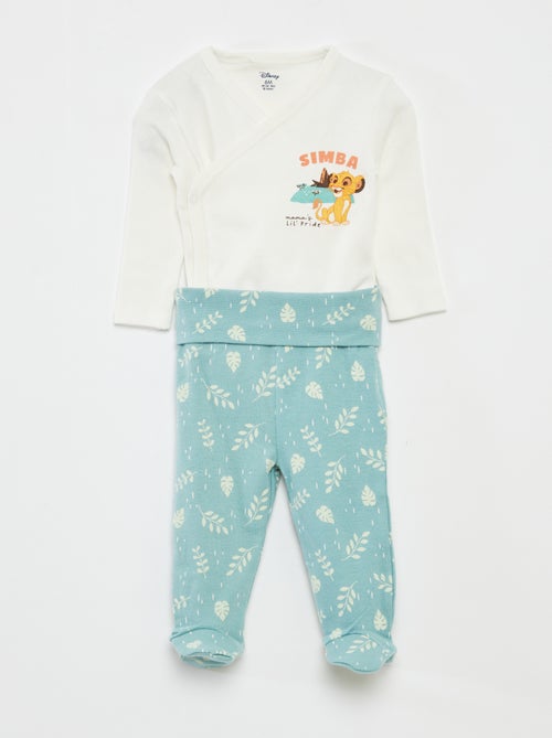 Conjunto body + leggings com pés 'Simba' - Kiabi