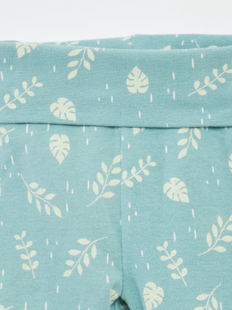 Conjunto body + leggings com pés 'Simba' VERDE - Kiabi