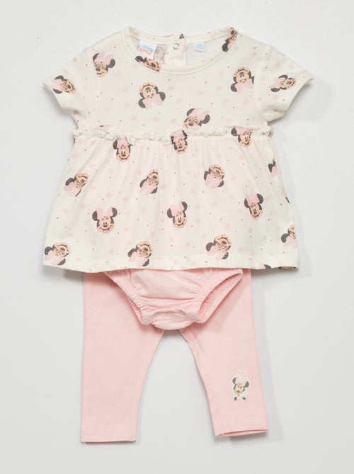 Conjunto body vestido + leggings - 2 peças - Kiabi