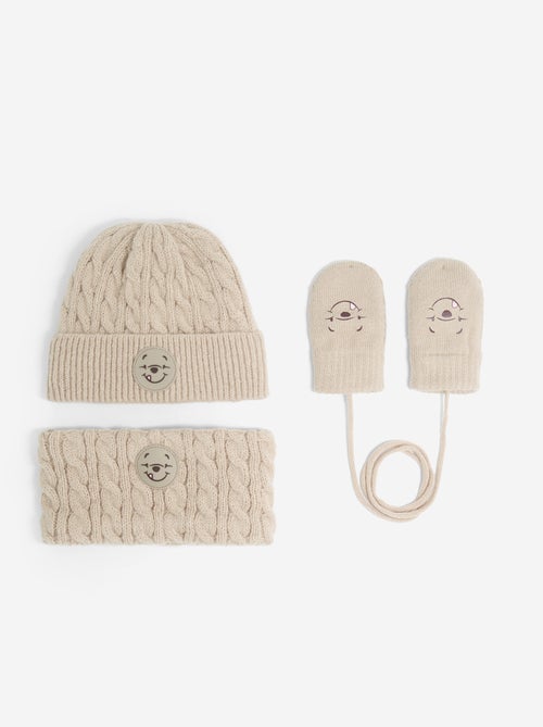 Conjunto cachecol + snood + luvas 'Disney' - 3 peças - Kiabi
