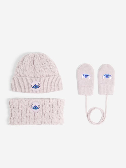 Conjunto cachecol + snood + luvas 'Disney' - 3 peças - Kiabi