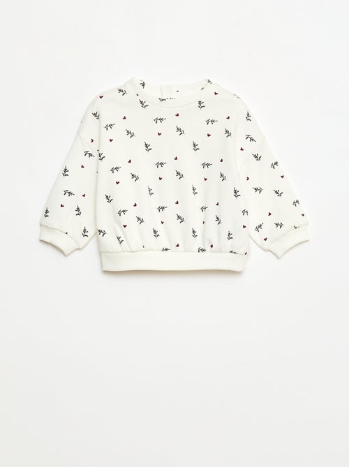 Conjunto calças de fato de treino em moletão sweatshirt+ leggings - 2 peças - Kiabi