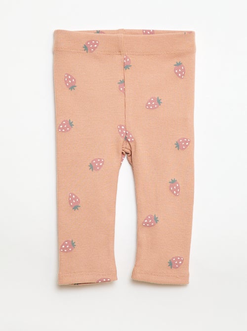 Conjunto calças de fato de treino em moletão sweatshirt+ leggings - 2 peças - Kiabi