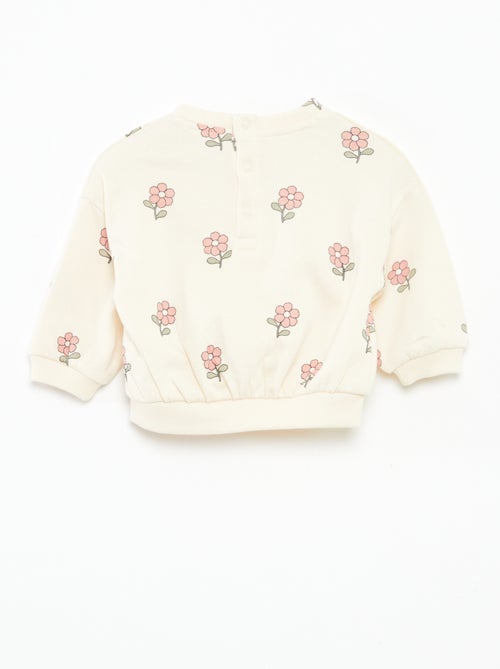 Conjunto calças de fato de treino em moletão sweatshirt+ leggings - 2 peças - Kiabi