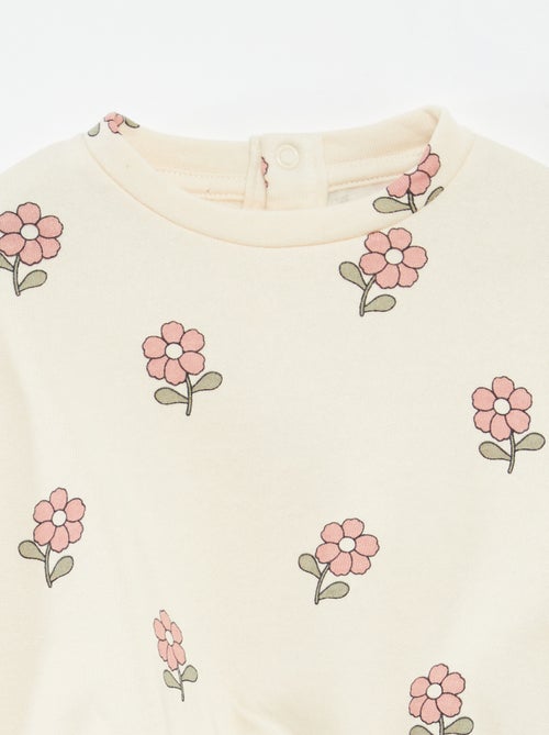 Conjunto calças de fato de treino em moletão sweatshirt+ leggings - 2 peças - Kiabi