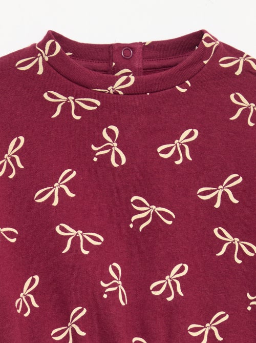 Conjunto calças de fato de treino em moletão sweatshirt+ leggings - 2 peças - Kiabi