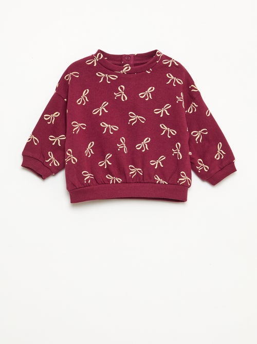 Conjunto calças de fato de treino em moletão sweatshirt+ leggings - 2 peças - Kiabi