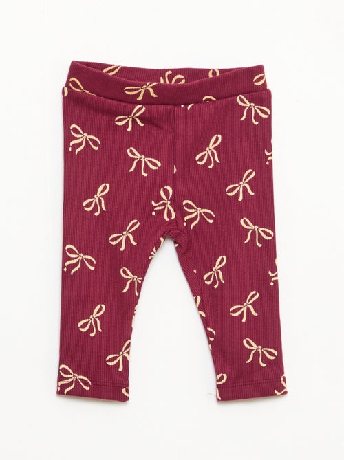 Conjunto calças de fato de treino em moletão sweatshirt+ leggings - 2 peças - Kiabi